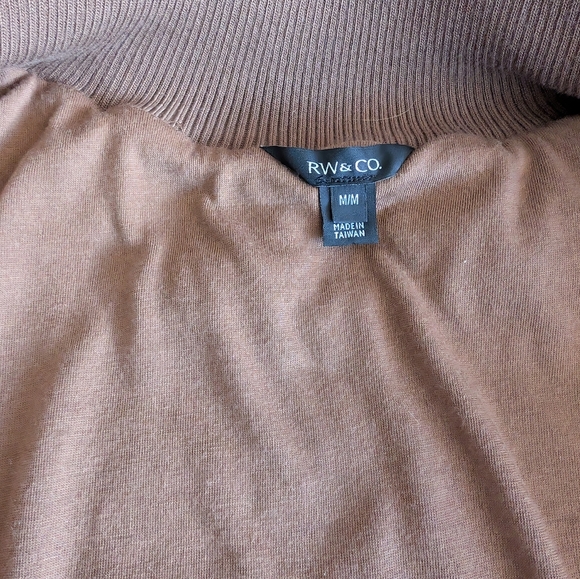 Rw&Co. Cozy Brown Teddy Fleece Zip Jacket. Size Medium. - Picture 2 of 5